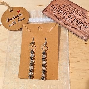 Hand crafted glass bead earrings